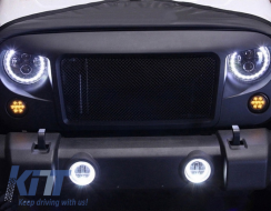 LED индикатор за мигачи за Решетка , подходящ за Jeep Wrangler JK (2007-2016) кехлибарен-image-6025574