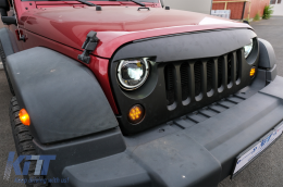 LED индикатор за мигачи за Решетка , подходящ за Jeep Wrangler JK (2007-2016) кехлибарен-image-6072960