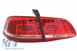 LED Задни светлини подходящи за VW Passat 3C B7 Facelift Sedan (10.2010-10.2014) Червено бяло-image-6030892