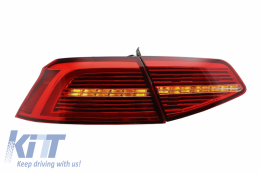 LED Задни светлини , подходящи за VW Passat B8 3G (2015-2019) Лимузина Matrix R line с последователни Динамичен Въртящи се светлини-image-6042541