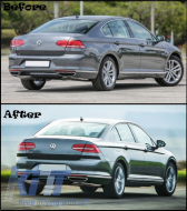 LED Задни светлини , подходящи за VW Passat B8 3G (2015-2019) Лимузина Matrix R line с последователни Динамичен Въртящи се светлини-image-6043140