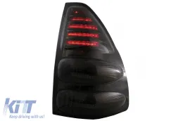 LED Задни светлини подходящи за Toyota Land Cruiser FJ120 (2003-2008) Червен дим-image-6043302