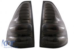 LED Задни светлини подходящи за Toyota Land Cruiser FJ120 (2003-2008) Червен дим-image-6073619
