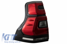 LED Задни светлини , подходящи за Toyota Land Cruiser FJ150 Prado (2010-2018) Red Чисто Light Bar (2018+) Дизайн-image-6050272
