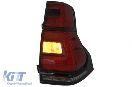 LED Задни светлини , подходящи за Toyota Land Cruiser FJ150 Prado (2010-2018) Red Чисто Light Bar (2018+) Дизайн-image-6098513