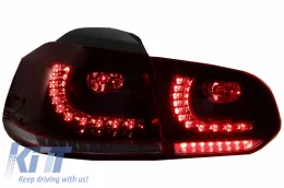 LED Фарове и Задни светлини , подходящи за VW Golf 6 VI (2008-2013) с Facelift G7.5 Look Сребърен Flowing Динамичен Sequential Въртящи се светлини LHD-image-6052853