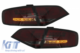 LED Задни светлини подходящи за AUDI A4 B8 Sedan Лимузина (2008-2011) Червен дим-image-6053950