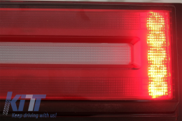 LED Задни светлини светлини Светлинна лента, подходяща за Mercedes G-Class W463 (2008-2017) Facelift 2018 Дизайн Динамичен Sequential Въртящи се светлини дим Red-image-6060622