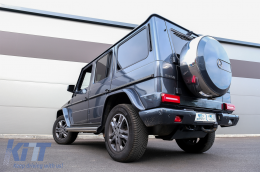 LED Задни светлини светлини Светлинна лента, подходяща за Mercedes G-Class W463 (2008-2017) Facelift 2018 Дизайн Динамичен Sequential Въртящи се светлини дим Red-image-6073119