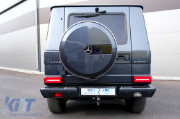 LED Задни светлини светлини Светлинна лента, подходяща за Mercedes G-Class W463 (2008-2017) Facelift 2018 Дизайн Динамичен Sequential Въртящи се светлини дим Red-image-6073122