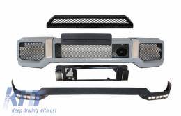 image-21-Предна Броня със Спойлер LED DRL и горен Спойлер , подходящ за Mercedes G-Class W463 (1989-2017) G65 Дизайн
