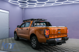 Задни светлини LED подходящи за Ford Ranger (2012-2018) Чисто с последователни Динамичен Въртящи се светлини-image-6089084