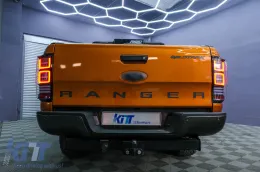Задни светлини LED подходящи за Ford Ranger (2012-2018) Чисто с последователни Динамичен Въртящи се светлини-image-6089088