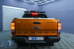 Задни светлини LED подходящи за Ford Ranger (2012-2018) Чисто с последователни Динамичен Въртящи се светлини-image-6089091