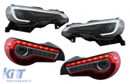 image-43-LED Фарове със задни светлини Full LED подходящи за Toyota 86 (2012-2019) Subaru BRZ (2012-2018) Scion FR-S (2013-2016) с последователни Динамичен Въртящи се светлини