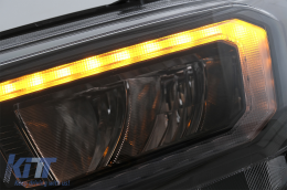 Фарове LED светлинна лента подходяща за Ford Ranger (2015-2020) LHD пълен Черен корпус с последователни Динамичен Въртящи се светлини-image-6078836