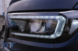 Фарове LED светлинна лента подходяща за Ford Ranger (2015-2020) LHD пълен Черен корпус с последователни Динамичен Въртящи се светлини-image-6091443