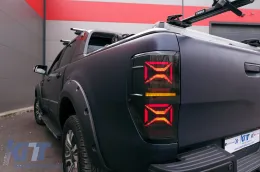 LED Задни светлини , подходящи за Ford Ranger (2012-2018) дим с последователни Динамичен Въртящи се светлини-image-6091954
