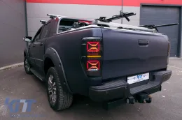 LED Задни светлини , подходящи за Ford Ranger (2012-2018) дим с последователни Динамичен Въртящи се светлини-image-6091956