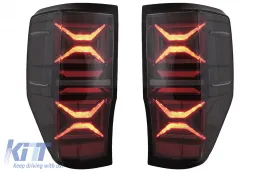 LED Задни светлини , подходящи за Ford Ranger (2012-2018) дим с последователни Динамичен Въртящи се светлини-image-6097465