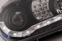 LED Фарове Дневни подходящи за VW Golf IV 4 Cabriolet Хечбек Variant (09.1997-09.2003) Черен-image-6093998