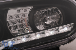 LED Фарове Дневни подходящи за VW Golf IV 4 Cabriolet Хечбек Variant (09.1997-09.2003) Черен-image-6093999