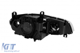 Left Adaptive Xenon headlight suitable for BMW X5 E70 LCI 2011-2013 with black base-image-6256894