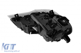 Left Adaptive Xenon headlight suitable for BMW X5 E70 LCI 2011-2013 with black base-image-6256895
