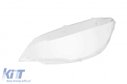 Left glass suitable for LED headlight for BMW X6 E71 2008-2014 - ABBMHL6008780