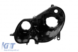 Left halogen headlight housing suitable for Mercedes E-Class W211 Sedan, S211 2006-2008 - ABMEHL6007482