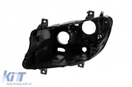 Left halogen headlight housing suitable for Mercedes Sprinter 907 2018-2023 - ABMEHL6007697