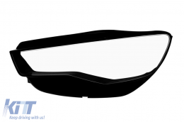 image-5-Left headlight glass suitable for Audi A6 C7pa 2016-2017