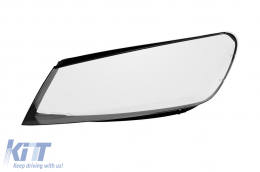 Left headlight glass suitable for Volkswagen Touareg 2015-2018 - ABHLV6020500