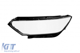 Left headlight glass suitable for Volkswagen Passat B8 sedan, estate 2014-2019 with halogen or low version LED headlights - ABHLV6020674