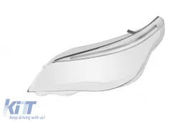 image-21-Left headlight glass with LED eyebrow and chrome trim suitable for BMW 5 Series E60 sedan LCI, E61 touring LCI 2007-2010 version 1
