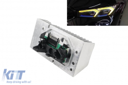 Left module 63 11 5A57073(Y) for yellow DRL lights and turn signal in High Version headlight suitable for BMW 3 G20, G21 2023-2025 - ABBMXC6011211