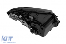 Left Static LED headlight suitable for Mercedes C-class W205 sedan, S205 station wagon 2014-2018-image-6256931