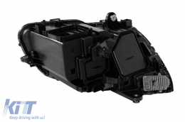 Left Static LED headlight suitable for Mercedes C-class W205 sedan, S205 station wagon 2014-2018-image-6256934