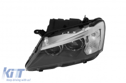 Left xenon headlight suitable for BMW X3 F25 2010-2013 with black base-image-6256843