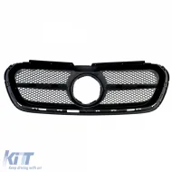 Leistungs-Kühlergrill in glänzendem Schwarz, geeignet für Mercedes X-Class W470 2017-2020-image-6202745
