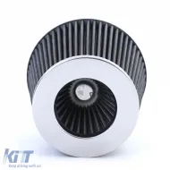 Leistungsfähiger Sportluftfilter in Silber, universell geeignet für 60-70mm Anschluss-image-6196764