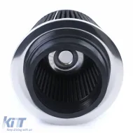 Leistungsfähiger Sportluftfilter in Silber, universell geeignet für 60-70mm Anschluss-image-6196765