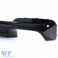 Leistungsheckdiffusor glänzend mit schwarzen Endrohren geeignet für BMW X3 G01-image-6198233