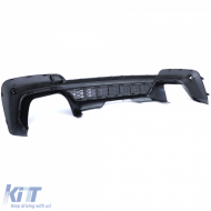 Leistungsheckdiffusor glänzend mit schwarzen Endrohren geeignet für BMW X3 G01-image-6198236