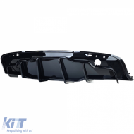 Leistungsheckdiffusor glänzend schwarz, geeignet für Tesla Model Y ab 2019-image-6199824
