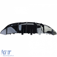 Leistungsheckdiffusor glänzend schwarz, geeignet für Tesla Model Y ab 2019-image-6199829