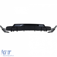 Leistungsheckdiffusor in Hochglanzschwarz geeignet für Tesla Model 3 2017-2023-image-6205840