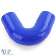 Leitungssilikonbogen für Leistung 102/102mm 135° Ø 51mm blau-image-6196825