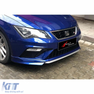 image-14-Leon Mk3 FL Custom Style Front Lip Raw Surface Vacuum Plastic / 2017-2020