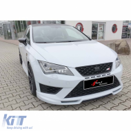 image-22-Leon Mk3 FL Rieger Model Front Lip Raw Surface Vacuum Plastic / 2017-2020